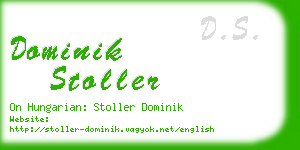 dominik stoller business card